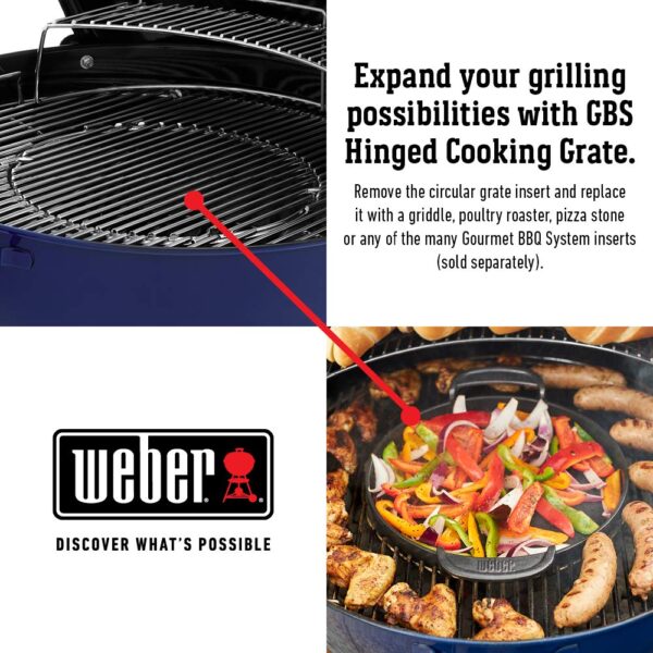 Weber Holzkohlegrill Master Touch GBS C-5750 57cm Ocean Blue Nr. 14716004 – Bild 12